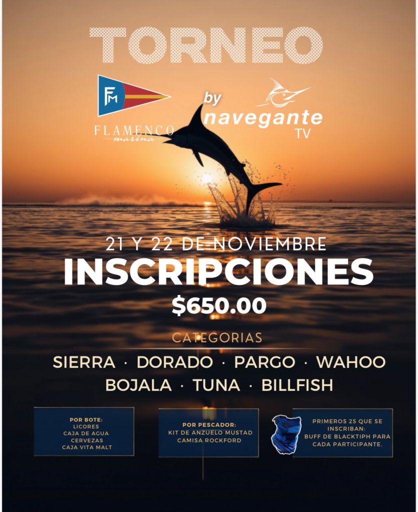 Flyer del Torneo Flamenco Marina by Navegante TV, 21 y 22 de noviembre