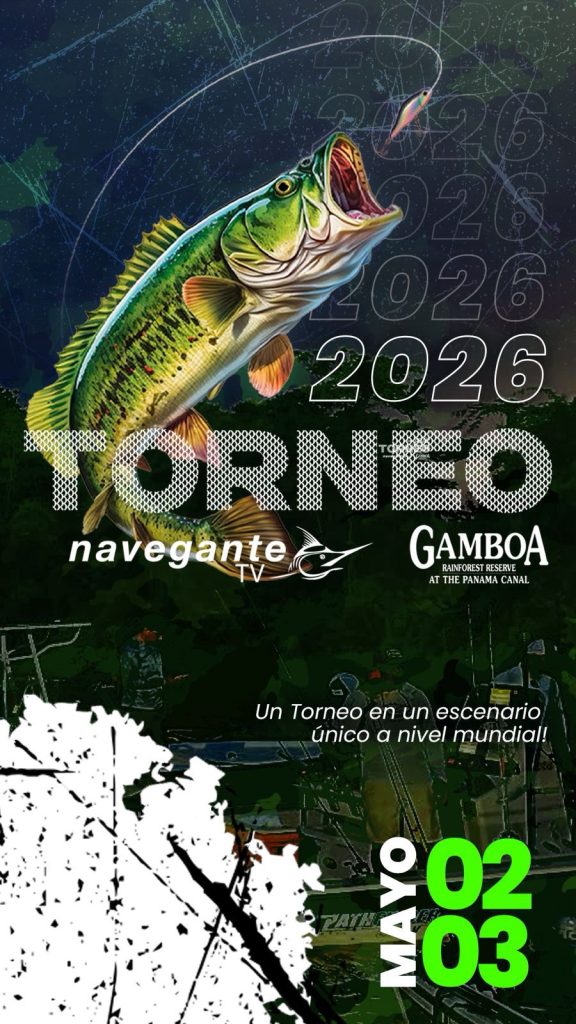 Flyer del Torneo Navegante TV Gamboa 2026, 2 y 3 de mayo